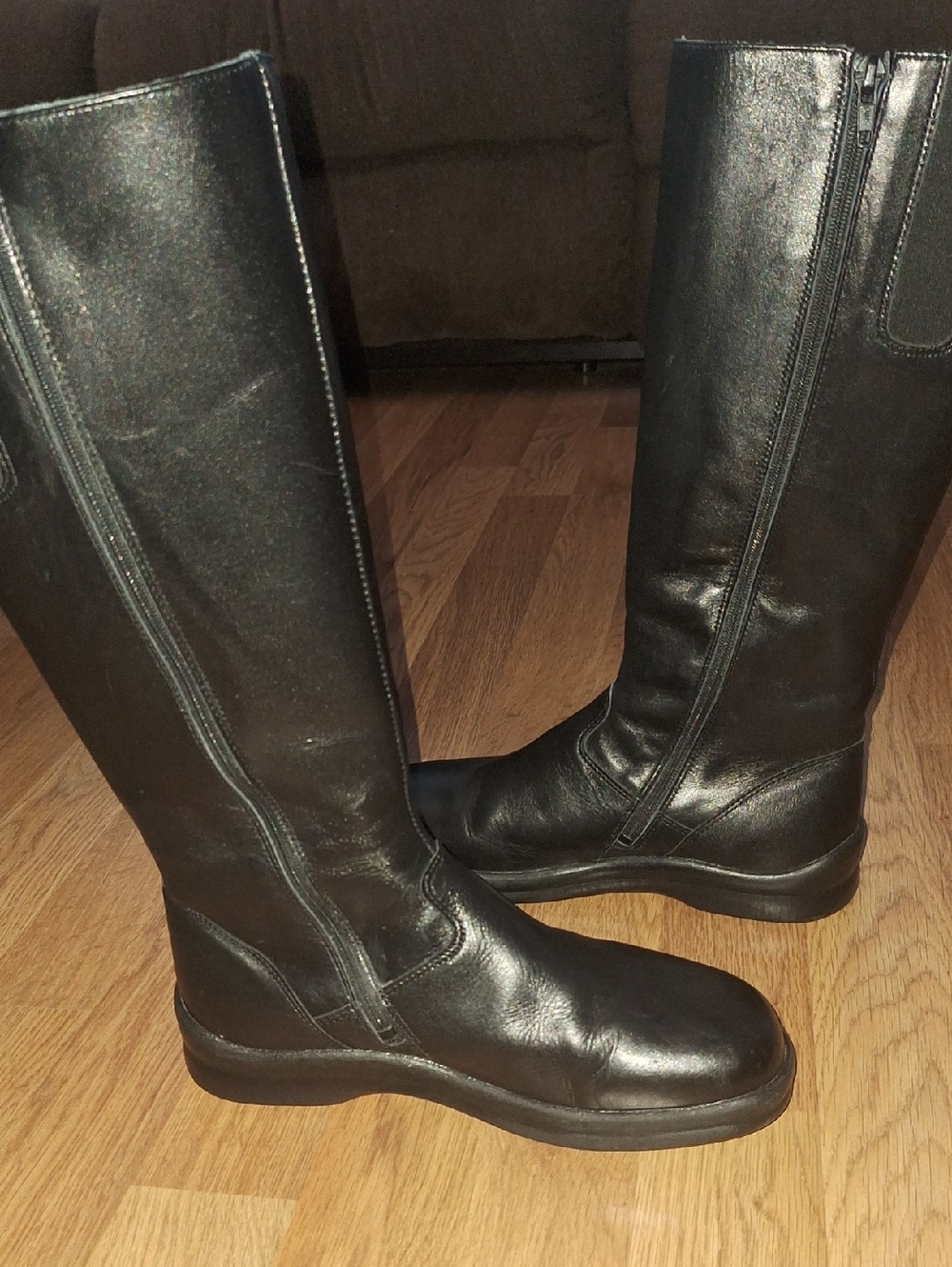 Footprints By Birkenstock Black Knee-High Leather Boots Sz EU37 - Picture 5 of 9